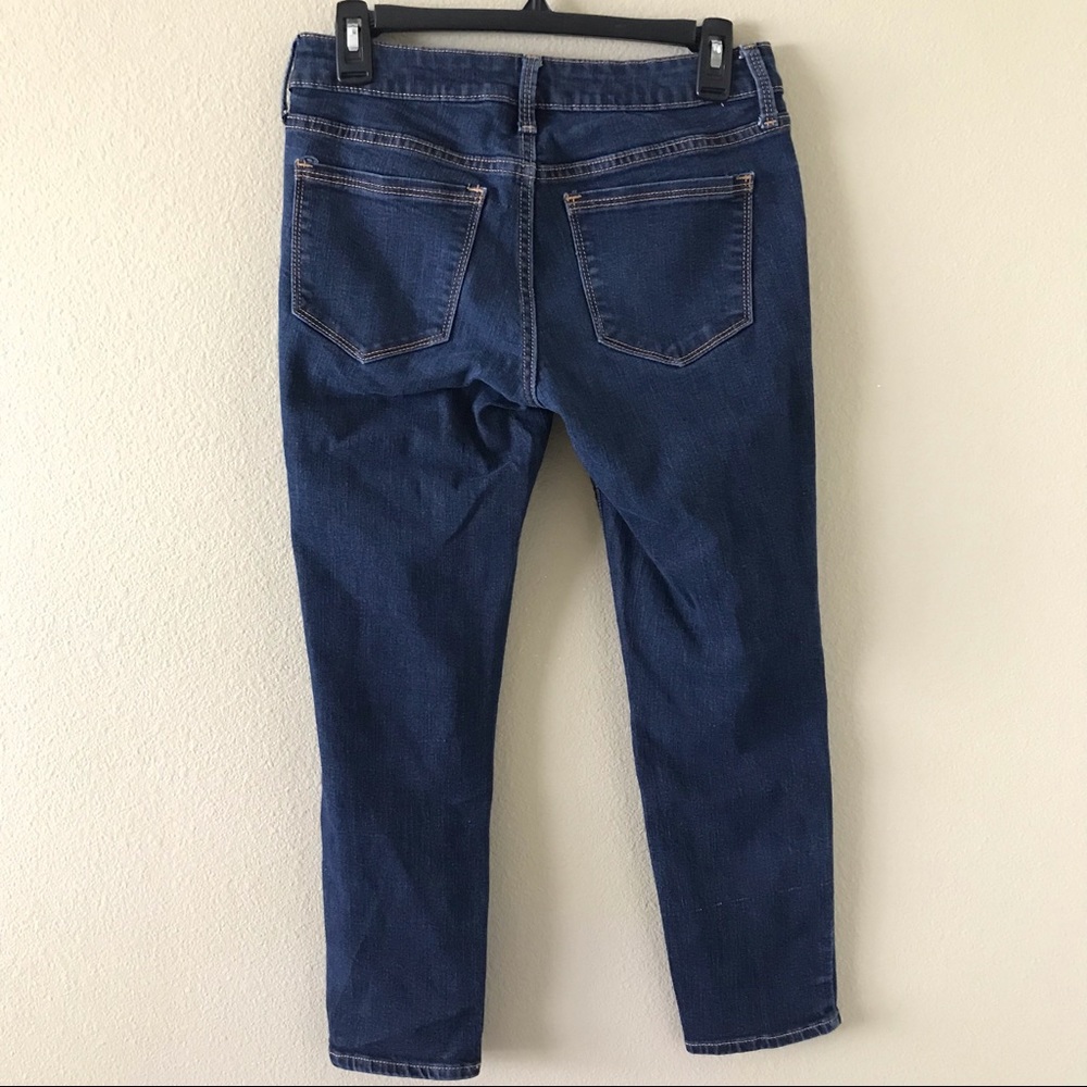 Old Navy Rockstar Dark Wash Skinny Cropped Jeans